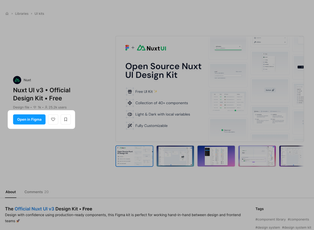 Import the Nuxt UI Figma design kit